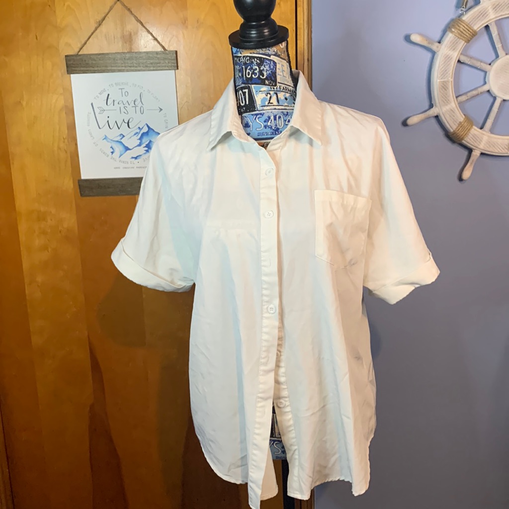 Shein Button Down Top Medium